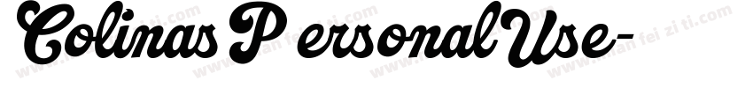 ColinasP ersonalUse字体转换